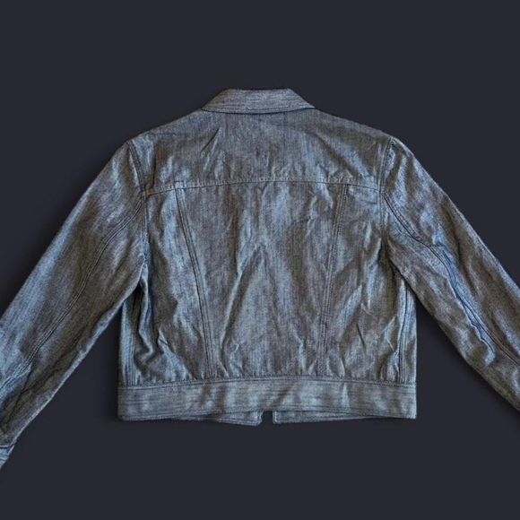 Theory Women's Blue Jean Jacket - Picture 3 of 4